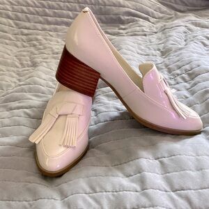 Marc Fisher Heeled Patent Leather Loafers sz 6 NWOB